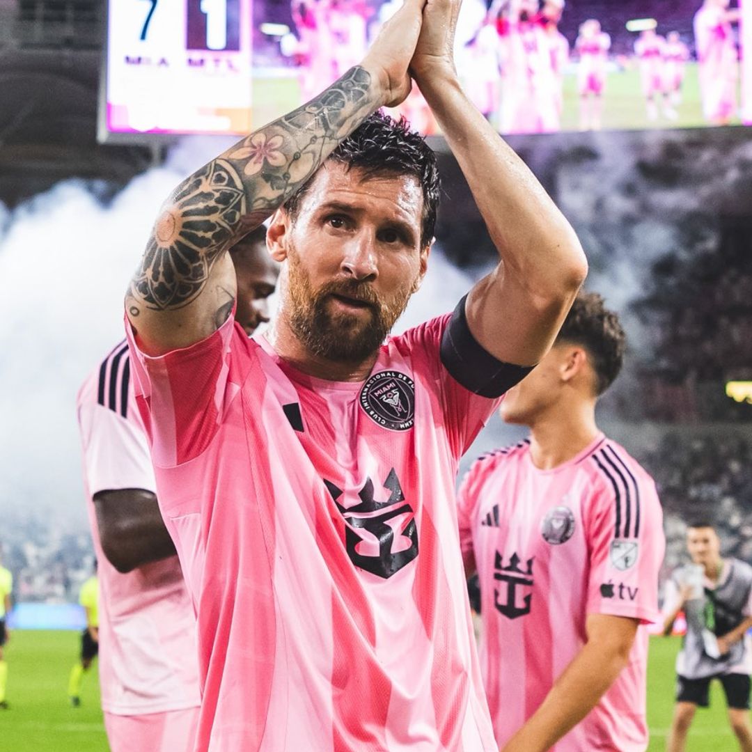 Lionel Messi durante un partido con el Inter Miami